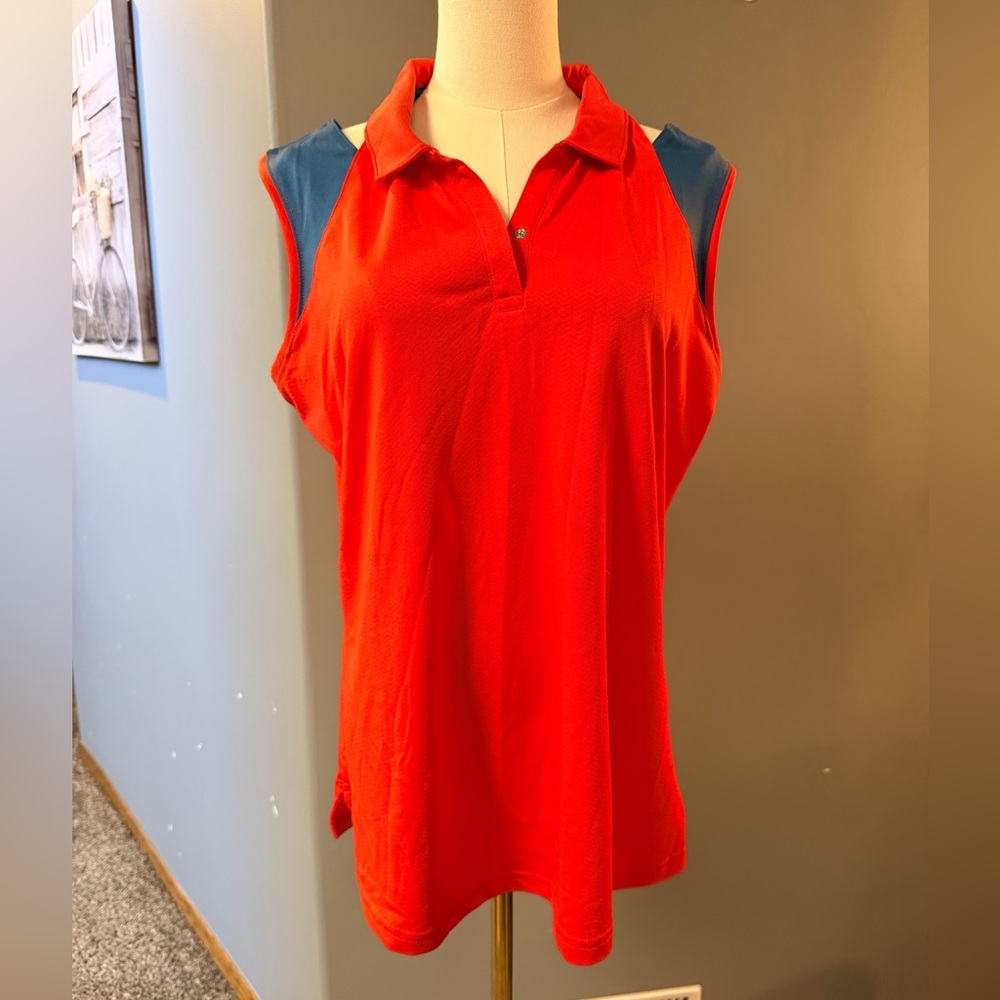 Pebble Beach Dry-Luxe Performance Sleeveless Polo Golf Shirt – Women’s XL